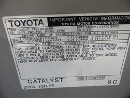 2007 Toyota Tacoma SR5 Prerunner Silver Crew Cab 4.0L AT 2WD #Z23454
